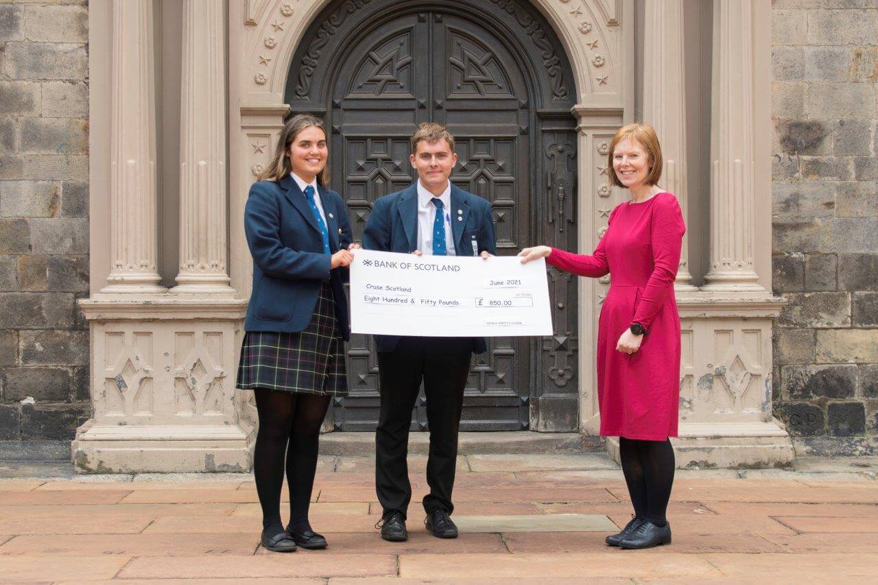 Alisa and Harry fundraising for cruise scotland