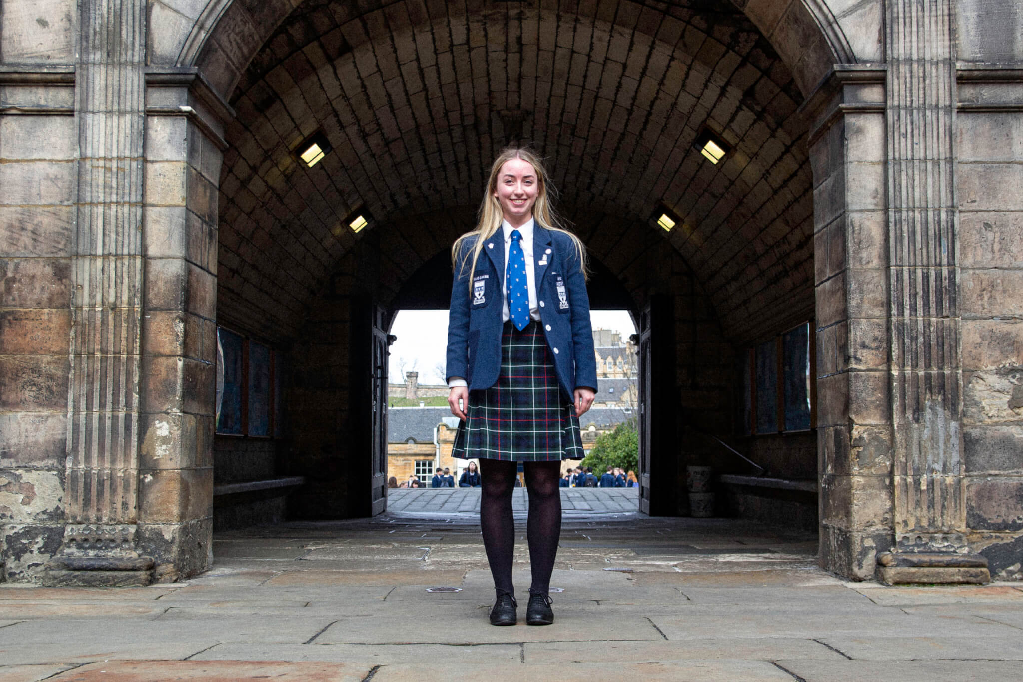 Kirsten in the quad