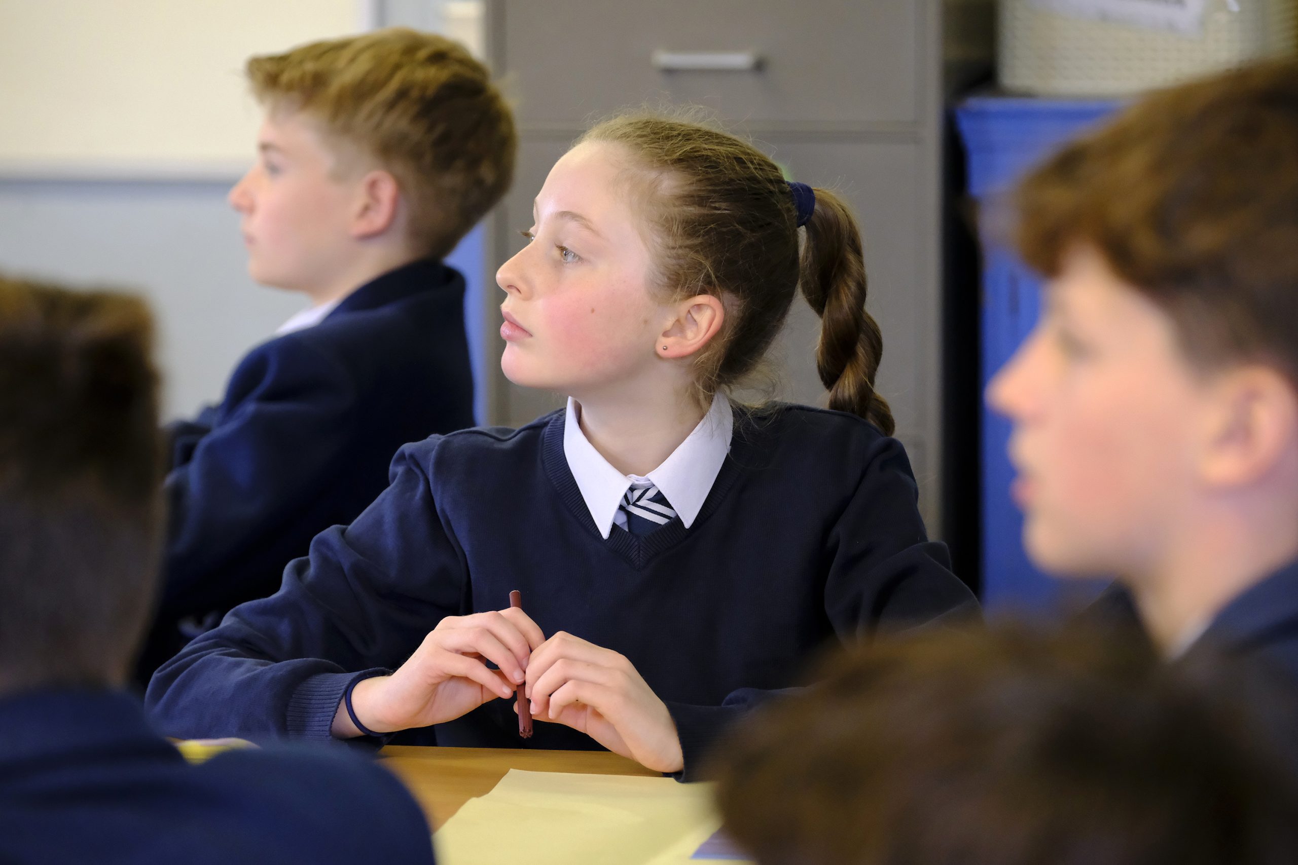 pupils listening